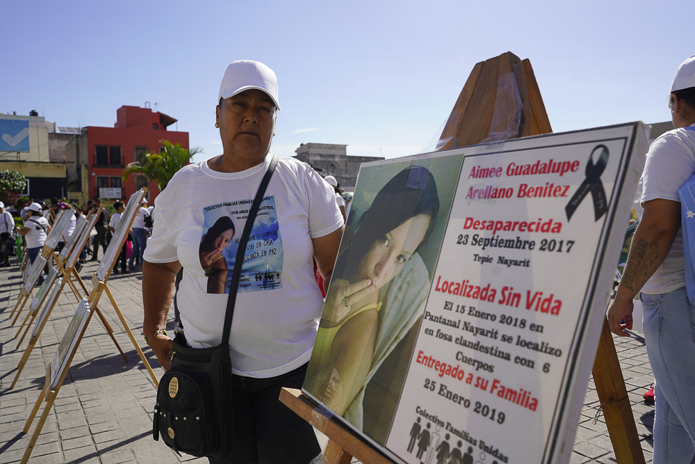 Protesta familias personas desaparecidas Nayarit