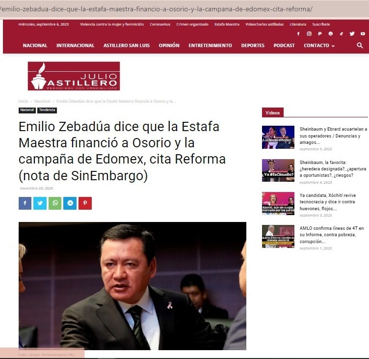 Información Julio Astillero