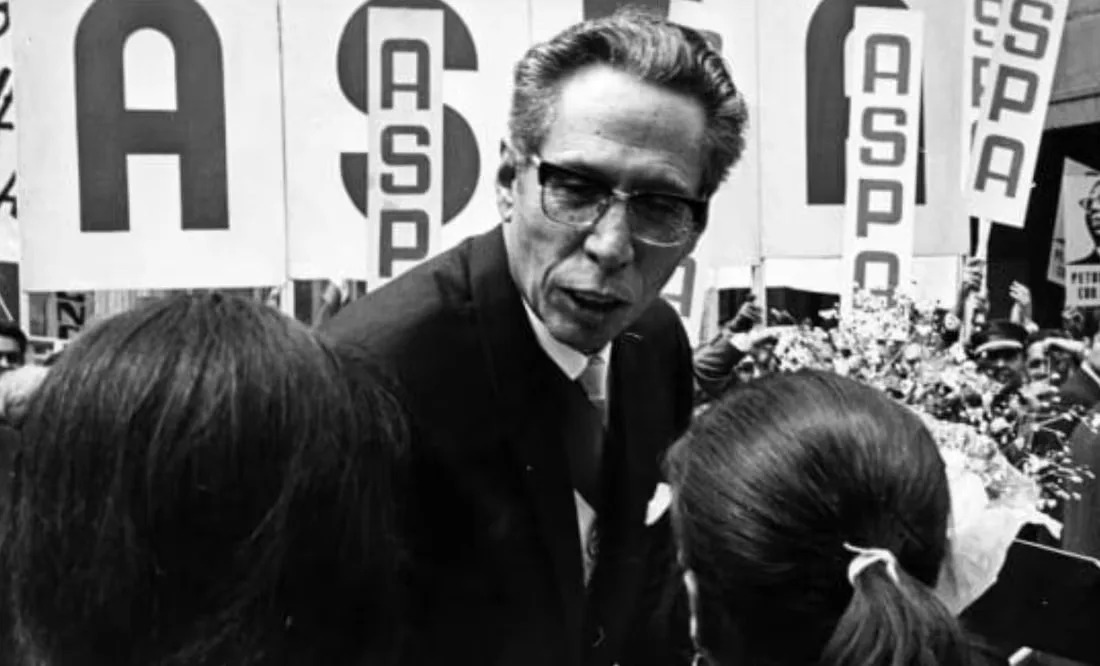 Díaz Ordaz con mujer 1967