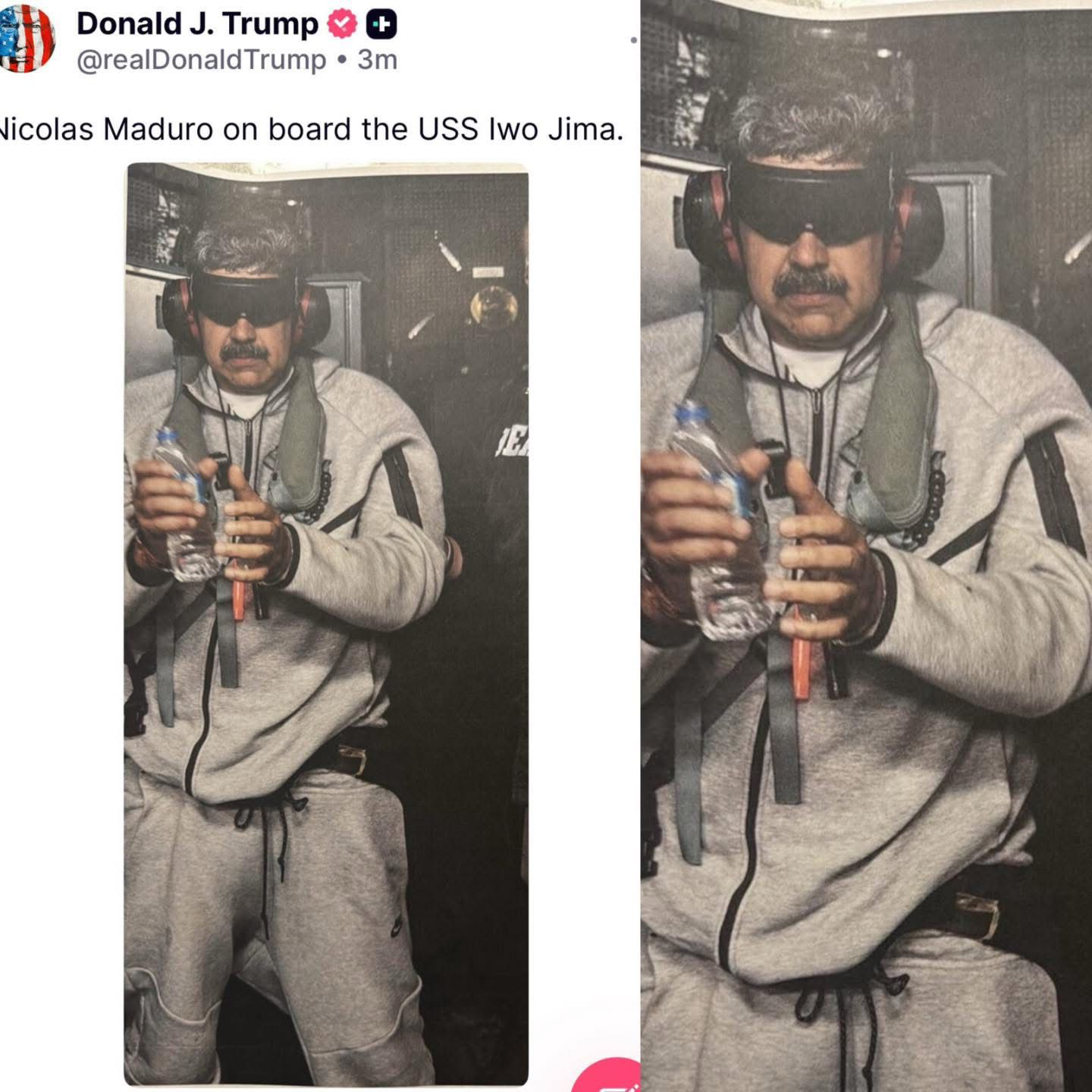 Foto de Maduro detenido